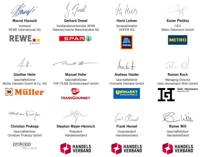 Unterschriften gegen Einwegpfand der namhaften Händler