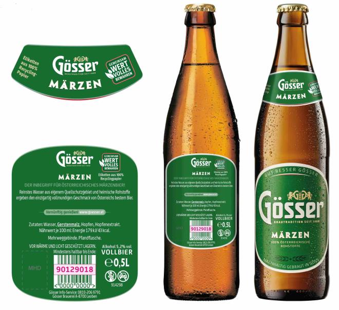 Gössers recycelte Etiketten