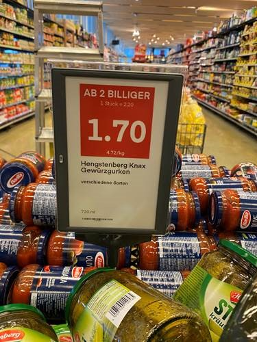 Ein digitales Highlight: digitale Preisschilder