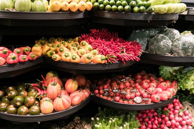 Obst und Gemüse lose