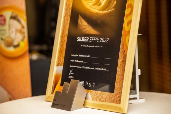 Silber EFFIE für deli dip