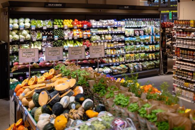 Innenaufnahme von Spar Gourmet am Fleischmarkt