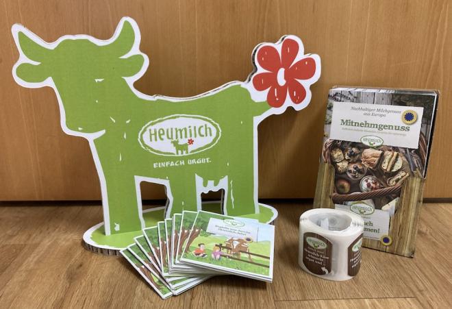 ARGE Heumilch Promotionmaterial