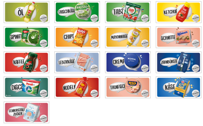 Beispiele der Markenartikelkampagne 2025