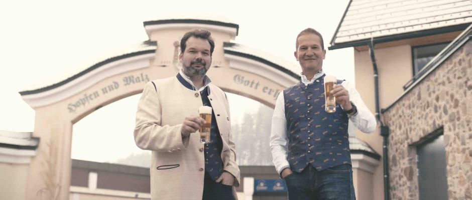 Hirter Bier: Eigentümer und Geschäftsführer li. Niki Riegler und re. Klaus Möller