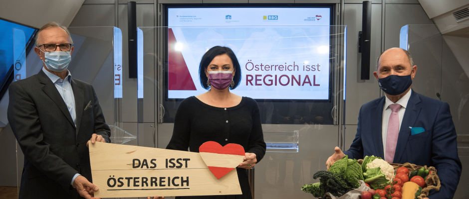 Bundesministerin Elisabeth Köstinger,Nationalratspräsident Wolfgang Sobotka,Geschäftsführer der Bundesbeschaffung GmbH Andreas Nemec