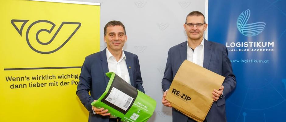 DI Peter Umundum, Vorstand für Paket & Logistik der Österreichischen Post AG und Prof. (FH). DI Franz Staberhofer, Leiter des Logistikums an der FH Oberösterreich 