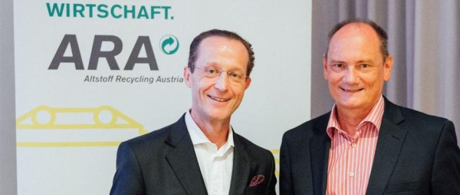 Robert Nagele, Vorstand Ressort Immobilien Billa und Alfred Matousek, Umwelt- und Abfallbeauftragter der Rewe Group in Österreich und in vielen anderen Funktionen tätig.