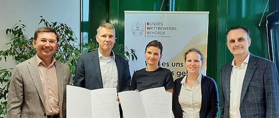 BWB Neubesetzungen: v.l.n.r.: Martin Janda, Alexander Koprivnikar, Sarah Fürlinger, Natalie Harsdorf-Borsch, Gerhard Sieber