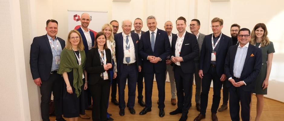 Bundeskanzler Karl Nehammer am Handelskolloquium 2023