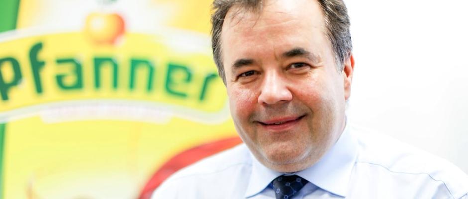 Peter Pfanner, geschäftsführender Gesellschafter der Hermann Pfanner Getränke GmbH