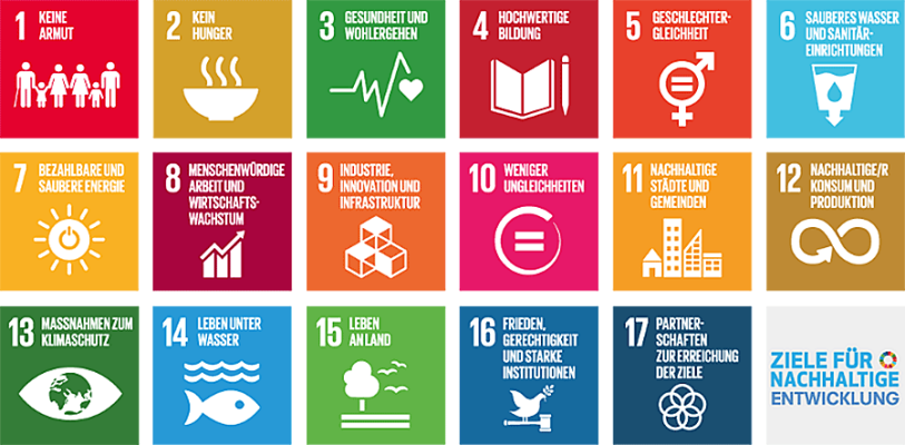 SDGS mit 17 Zielen