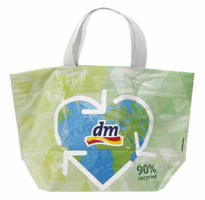 Die Durabag besteht aus 90 Prozent recycelten Altfolien. 