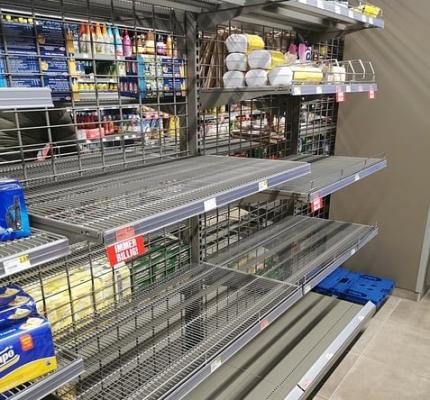 Lebensmittelknappheit im Supermarkt?