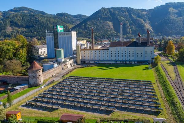In der Brauerei Göss arbeitet man schon seit 2013 mit Solaranlagen.