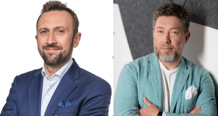 Yuriy Golianych (li.), General Manager Household & Recycling bei Biosphere Corporation und Andrii Zdesenko, Gründer und CEO von Biosphere Corporation.