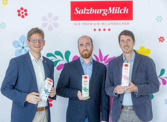 Präsentation Forschungsprojekt Ökobilanz-Ökosystemleistungen: Dr. Stefan Hörtenhuber, Experte Universität für Bodenkultur; Dipl. Ing. Martin Seiringer-Gaubinger, Experte Universität für Bodenkultur; Matthias Greisberger, Leitung Nachhaltigkeit SalzburgMilch