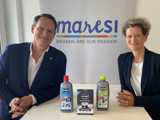 Maresi vertreibt durgol in Osteuropa: Andreas Hunte, Director Marketing, R&D and International Sales Düring AG und Sabine Schwaiger-Geschäftsführerin Maresi Austria 