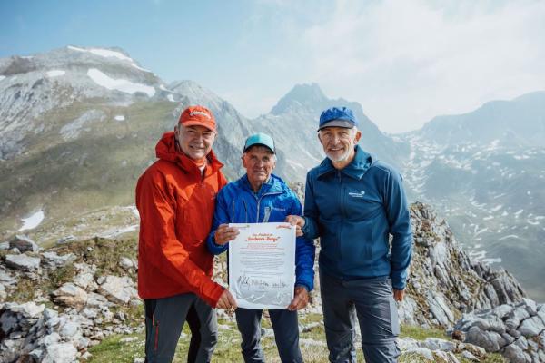 Manifest der sauberen Berge: Gerhard Schilling, Almdudler; Alpinlegende Peter Habeler; Markus Welzl, Österreichischer Alpenverein.