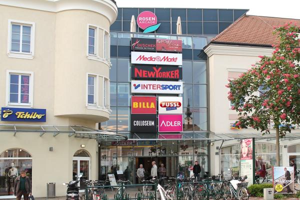 Rosenarcade Tulln Aussenansicht
