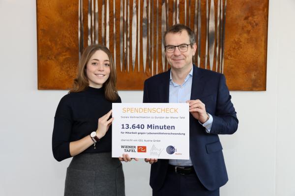 GS1 Austria Übergabe der Weihnachtsaktion