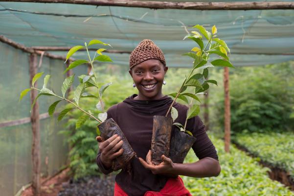 Nescafé Kaffeebäuerin aus Kenya