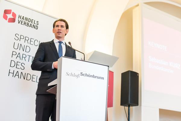 Bundeskanzler Sebastian Kurz am Handelskolloquium