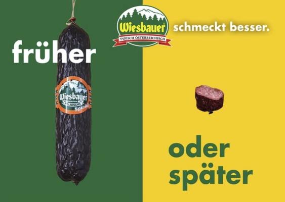 Wiesbauer Werbekampagne für ein Jahr