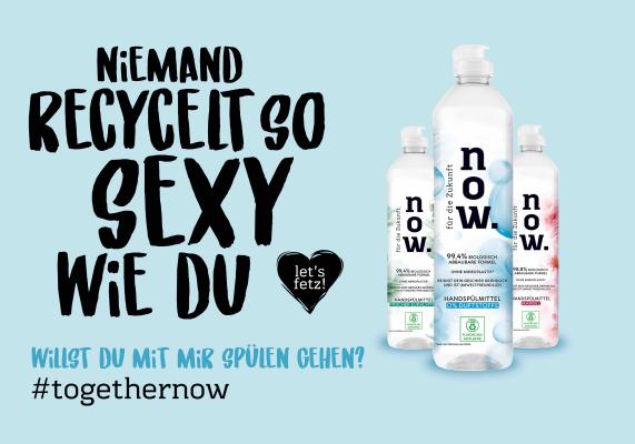 Das neue Spülmittel verfügt über eine biologisch abbaubare Formel und auch die Verpackung lässt sich vollständig wiederverwerten.