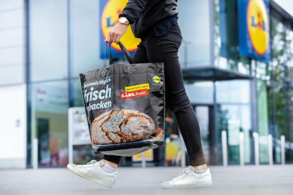 Lidl Österreich: Tragetaschen aus recycelten Altfolien