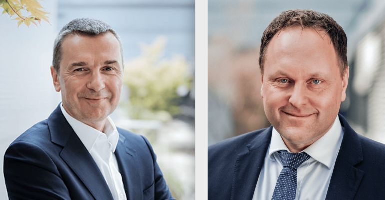 Janusz Kulik (li.) übergibt das Zepter an Espen B. Larsen