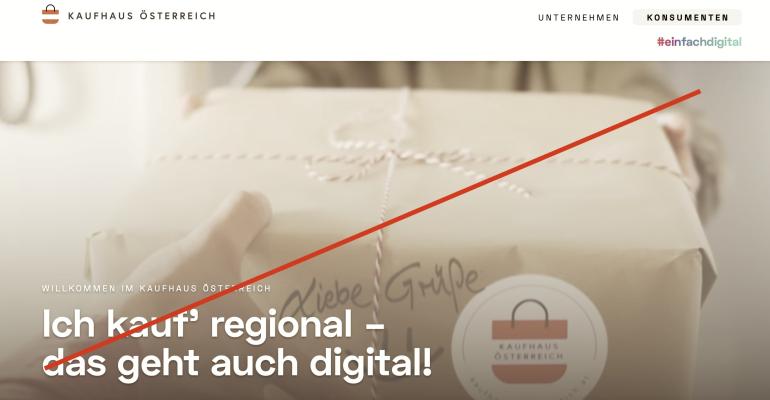 Kaufhaus Österreich vorübergehend geschlossen