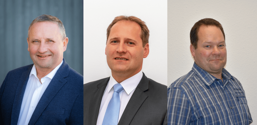 v.l.: ARGE Heumilch Obmann und seine Stellvertreter: Karl Neuhofer; Geschäftsführer der Obersteirischen Molkerei, Michael Riegler; Milchwirtschaftsreferent der LK Vorarlberg, Fritz Metzler.