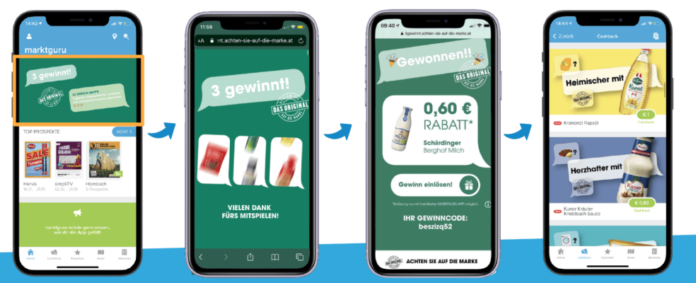 Markenartikelkampagne-Gewinnspiel in Kooperation mit Marktguru