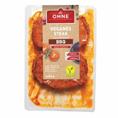 die Ohne Veganes Steak nach Art Rindersteak BBQ