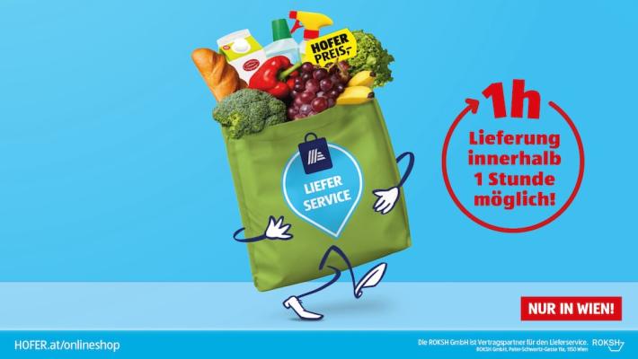 Hofer liefert auf online-Bestellung ins Haus