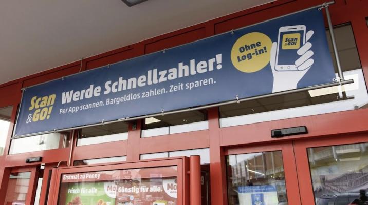 Penny Deutschland macht es vor uns installiert Scan & Go.