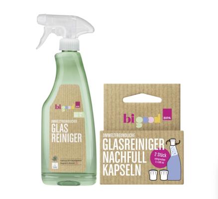 bi good Glas-Reiniger und Nachfüll-Kapseln