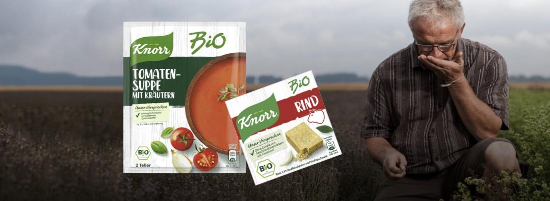 Marktführer Knorr setzt mit einer neuen Bio-Linie starke Impulse im Segment der Trockensuppen und Bouillons.