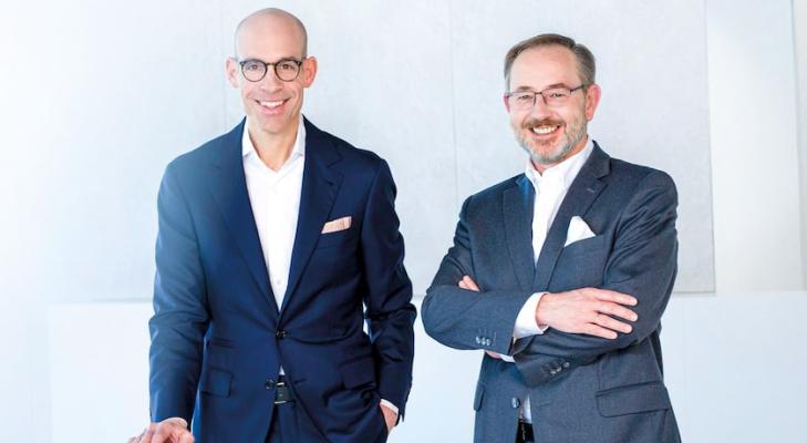 Hannes Moser, Finanzvorstand Greiner AG, Axel Kühner, Vorstandsvorsitzender Greiner AG