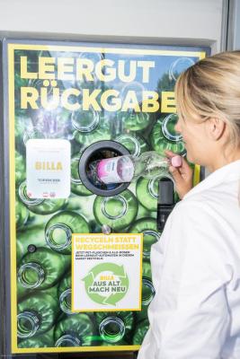Billa Vorbereitung auf Einweg-Pfand