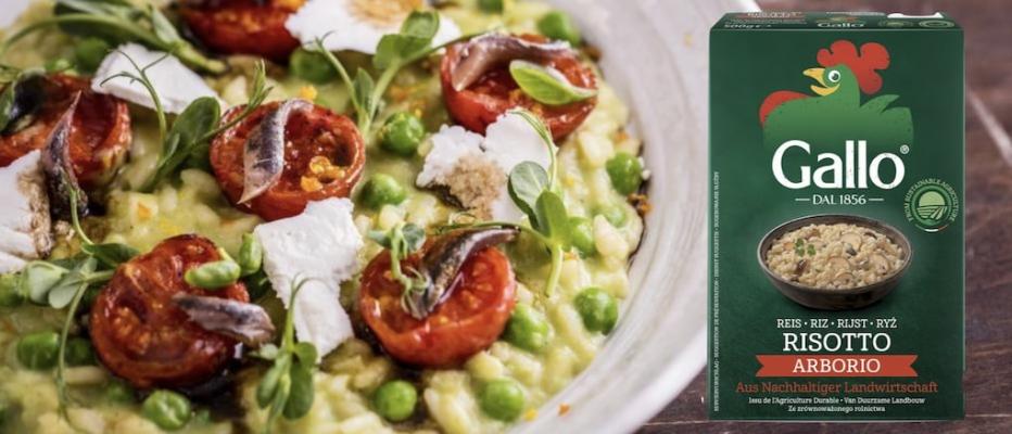 Riso Gallo garantiert besten Reis aus nachhaltiger Landwirtschaft in Verpackungen aus FSC-zertifiziertem und recycelbarem Material.