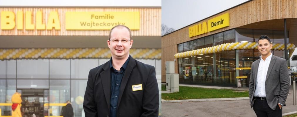 Thomas Wojteckovsky (li.) und Sadik Demir machen das Billa Kaufleute Trio für 2022 komplett.