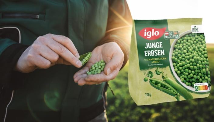 iglo setzt einen weiteren Schritt in Sachen Nachhaltigkeit und stellt die Naturgemüse-Vorteilspackungen auf recycelbare Papierbeutel um. 