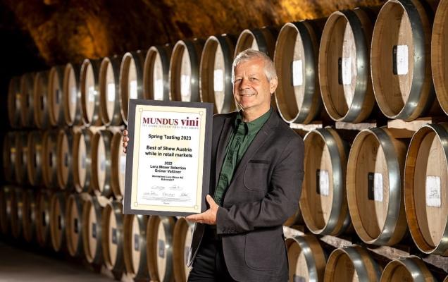 Lenz Moser Kellereileiter und Chefönologe Ing. Michael Rethaller hat Grund zur Freude.