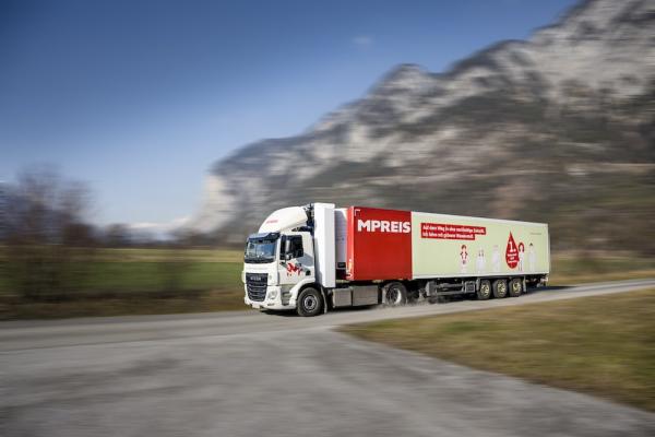 MPreis nimmt ersten H2-LKW Österreichs in Betrieb.