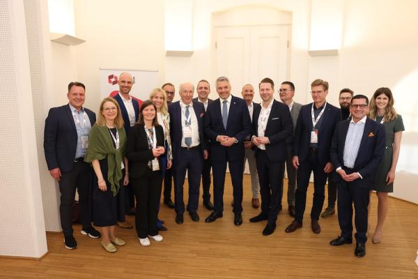 Bundeskanzler Karl Nehammer am Handelskolloquium 2023