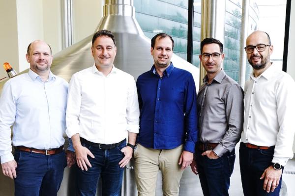 Das neue Führungsteam der Mohrenbrauerei (von links): Braumeister Tim Groeger, Geschäftsführer Thomas Pachole, kaufmännischer Leiter Dominic Marlin, Marketingleiter Andreas Linder und Vertriebsleiter Günter Brunner.