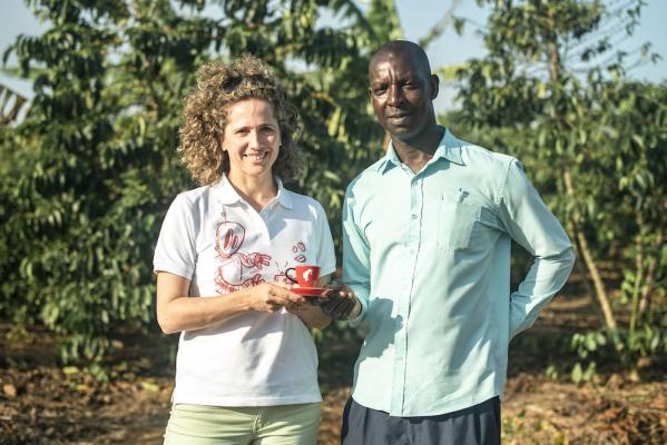 Christina Meinl with Kamya Michael in Uganda