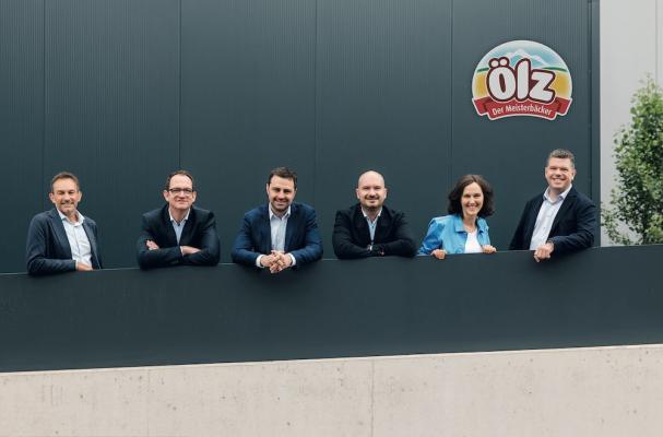 Die neue Geschäftsleitung von Ölz der Meisterbäcker (v.l.n.r. Walter Maurer, Markus Stammen, Paul Steyrer, Michael Tschütscher, Doris Wendel und Manuel Philipp)